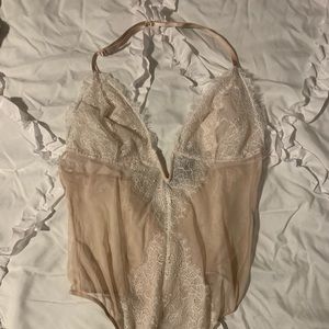Victoria’s Secret light pink/nude teddy lingerie M medium